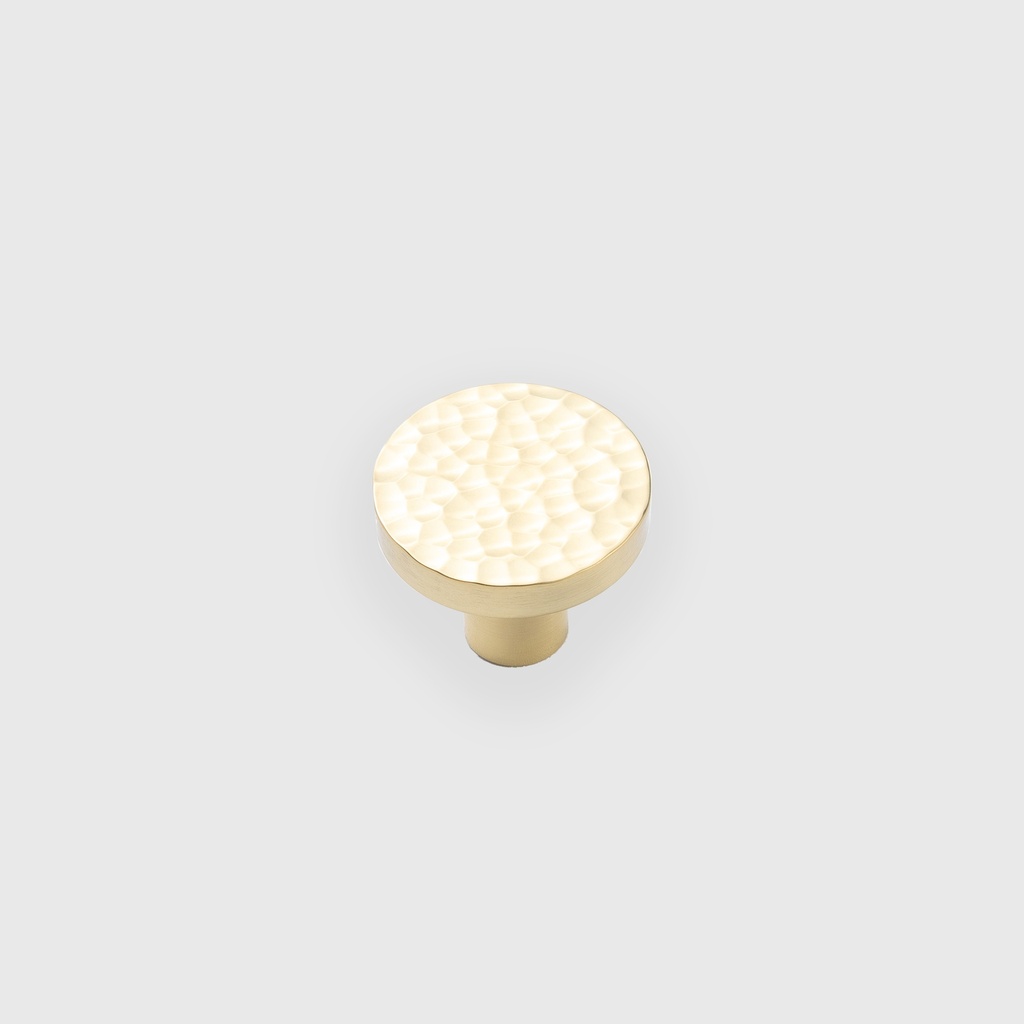 Circle Tap Hammered Golden  Knob 