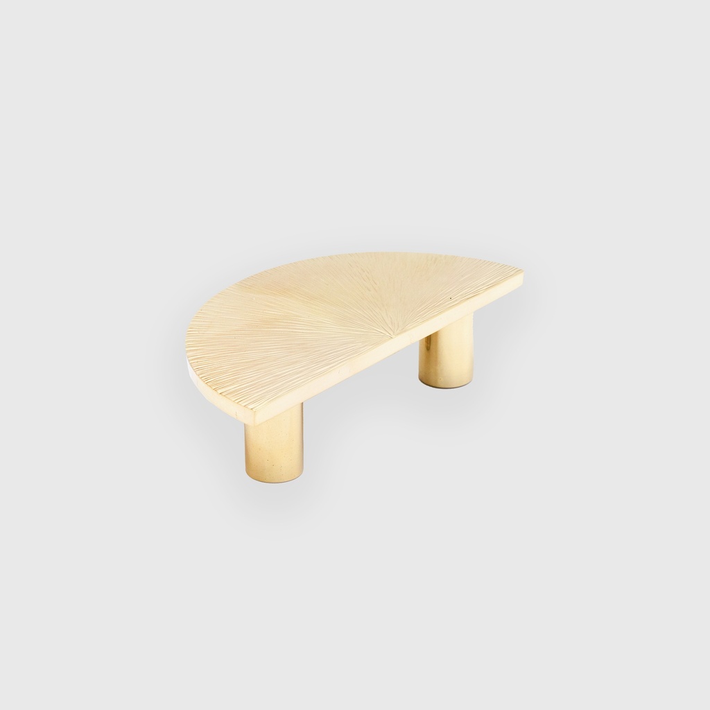 Semicircle Brushed Golden Half Moon Pull 
