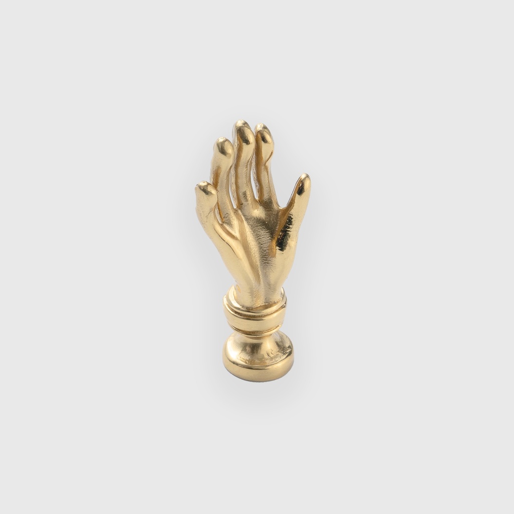 Golden Woman Hand Knob 