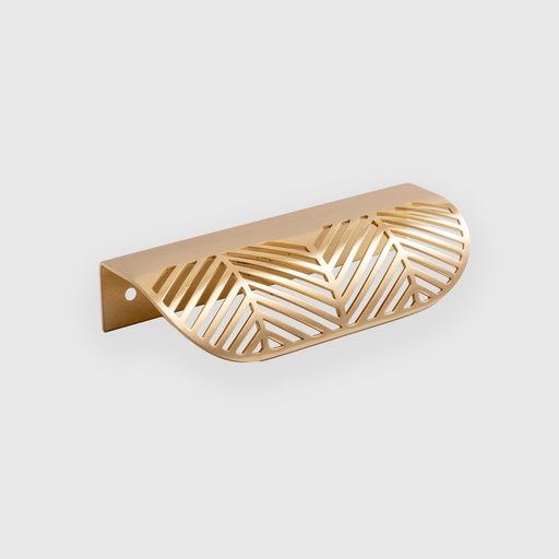 Leaf Shape Long Golden Brass Cup Pull 