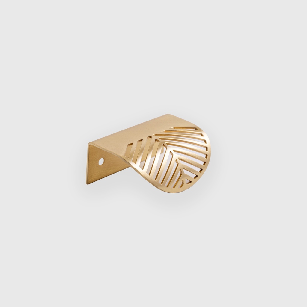 Leaf Shape Golden Brass Cup Pull 