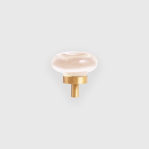 [LJO1702036] Goldish Acrylic Hat Round Knob 