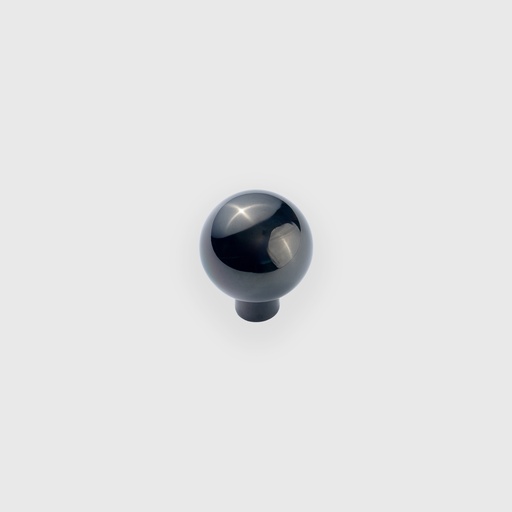 [LJO3102531] Polished Black Classic Ball With Base Knob 