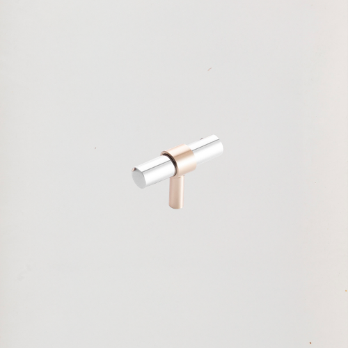 [LJO1930050] Metallic Rod T-Handle With Golden Ring 