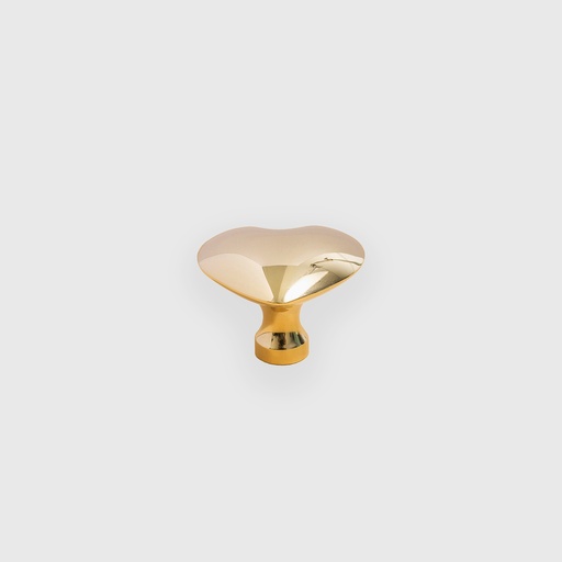 [ART1100037] Shiny Golden Heart Knob 