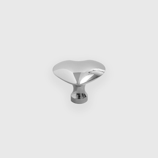 [ART1101037] Shiny Silver Heart Knob 