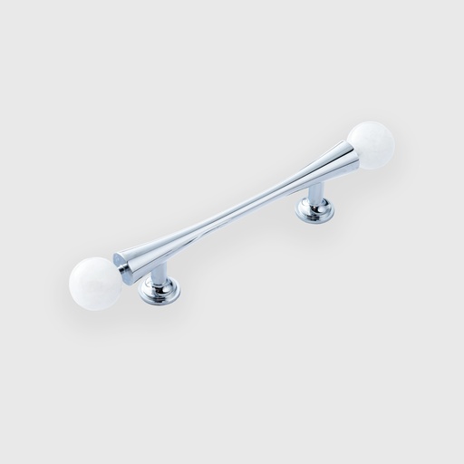 [STN1600128] Long Silver Cone With Marble Pull 