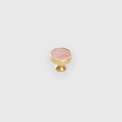 [STN4100015] Pink Crystal Round Knob 