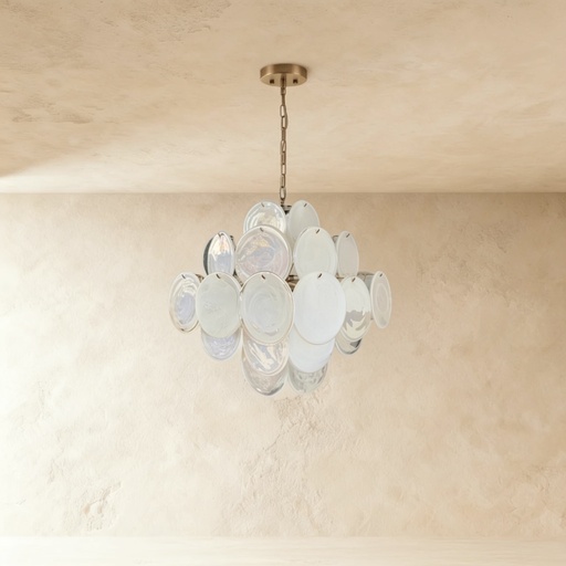 [MRCH0009] Murano mini luna chandelier STS