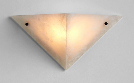 [GLWL0001] White alabaster wall sconce  STS