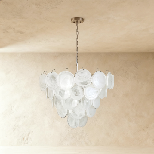 [MRCH0013] MURANO WHITE PENDANT LAMP 80*58CM