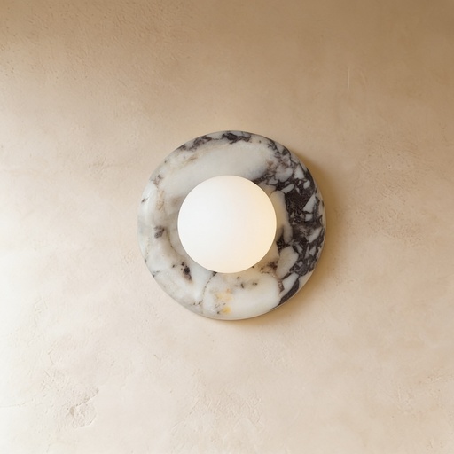 [MLWL0012] Orli White Marble Sconce