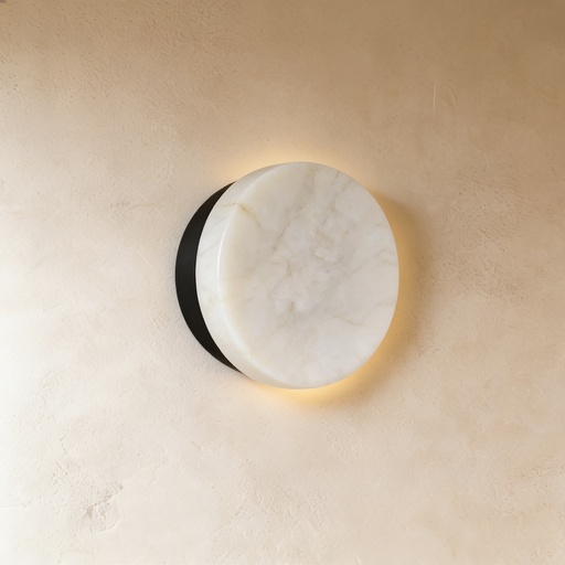 [QBWL0002] Modern alabaster marble wall light